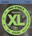 D'Addario EPS165 XL ProSteel Electric Bass Guitar Strings RLTMB 45-105